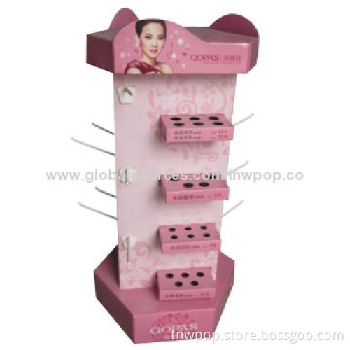 Nail polish counter display rack, eco-friendly, customized sizes and designs are accepted